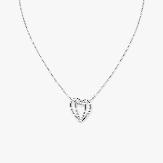Taya Silver Heart Necklace