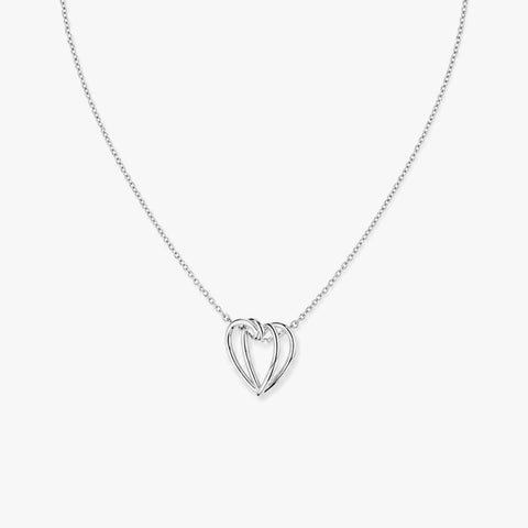 Taya Silver Heart Necklace