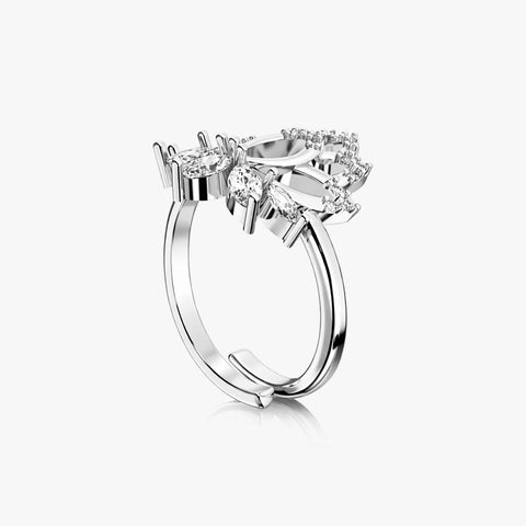 Aefa Silver Adjustable Ring