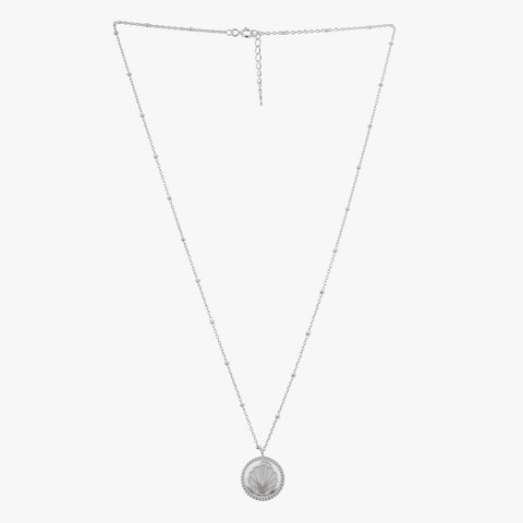 Zoe Silver Shell Necklace
