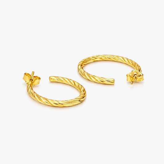 Indy Silver Hoop Earrings