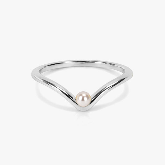 Anna Synthetic Pearl Adjustable Ring