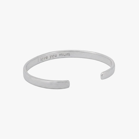 Rina Silver Hammered Bangle
