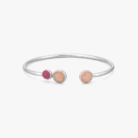 Lena Silver Quartz Bangle