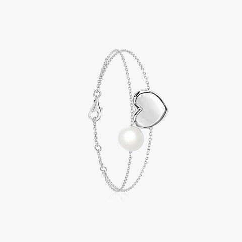Tira Silver Pearl Bracelet