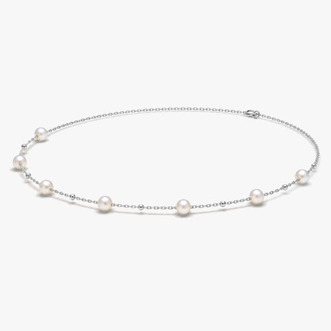 Joe Silver Pearl Necklace