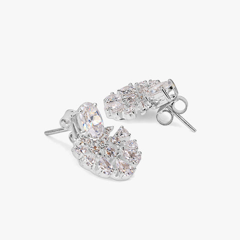 Jela Silver Stud Earrings