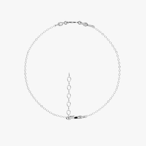 Aven Silver Custom Letter Heart Bracelet