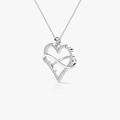Lyra Silver Zirconia Necklace