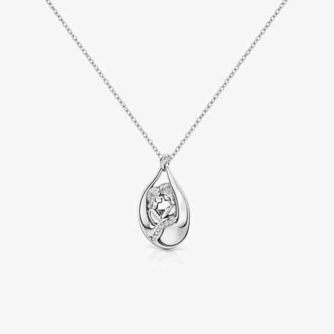 Aysa Silver Zirconia Necklace