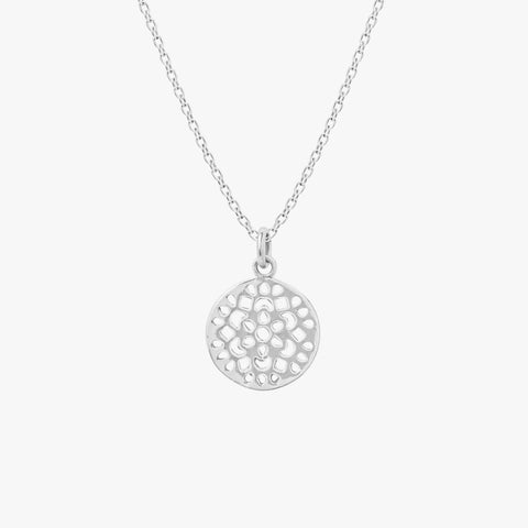 Rin Silver Floral Necklace