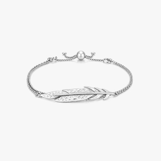 Rae Silver Leaf Bracelets