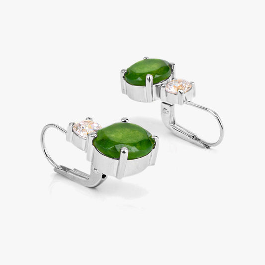 Sara Silver Quartz Earrings