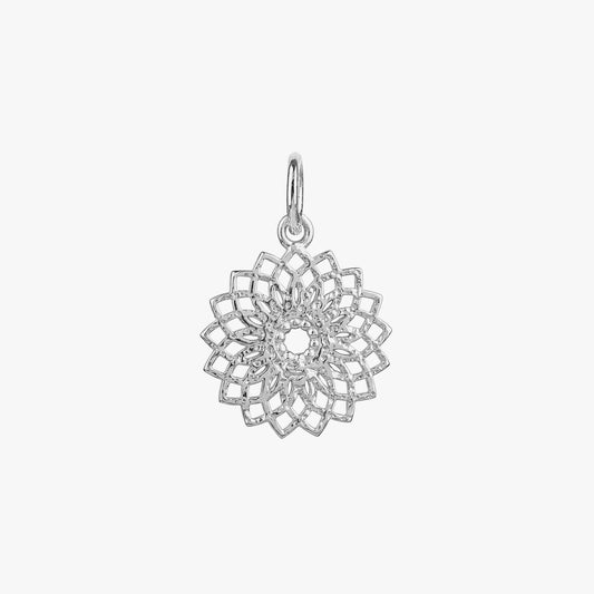 Ava Silver Floral Pendant