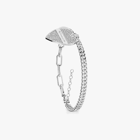 Cyna Silver Pearl Bracelet