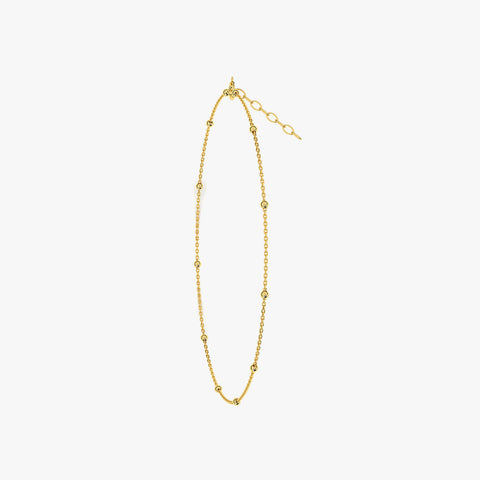 Qiva Silver Beads Anklet