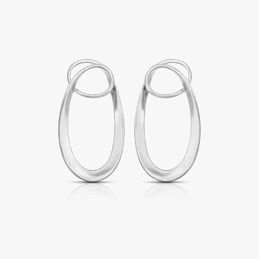 Zoya Silver Organic Earrings