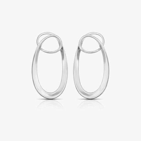 Zoya Silver Organic Earrings