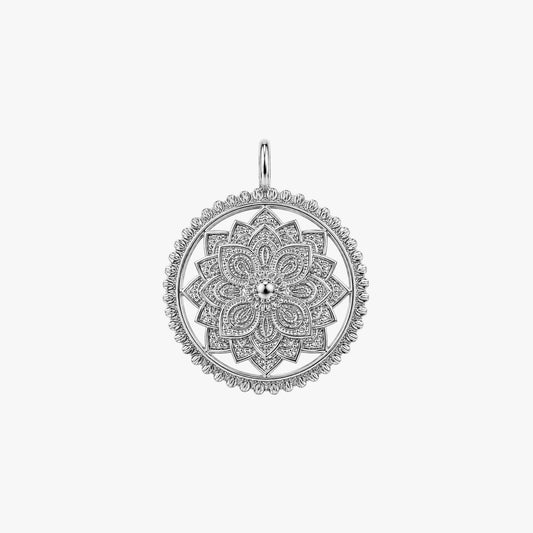 Mavi Silver Floral Pendant