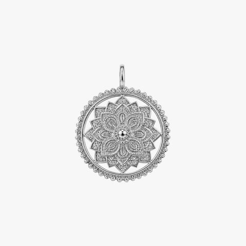 Mavi Silver Floral Pendant