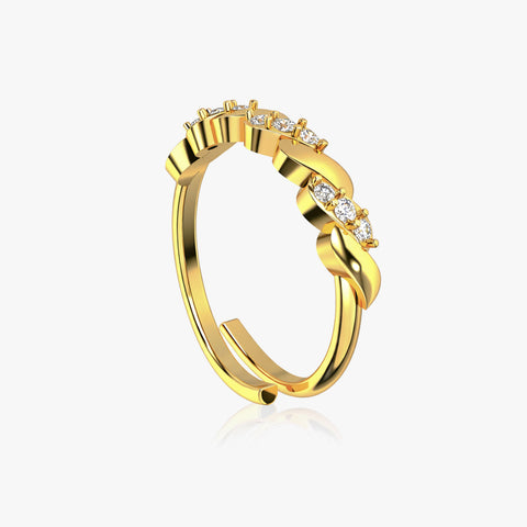 Qira Silver Adjustable Ring