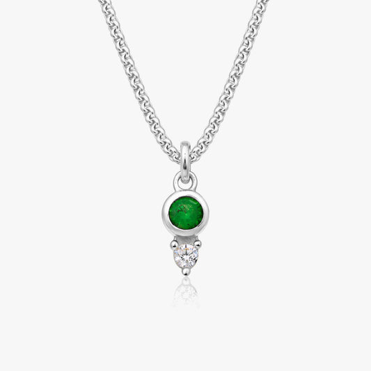 Lucy Silver Zirconia Necklace