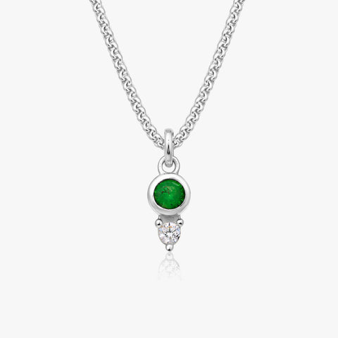 Lucy Silver Zirconia Necklace