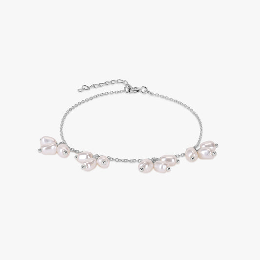 Iren Silver Pearl Bracelets