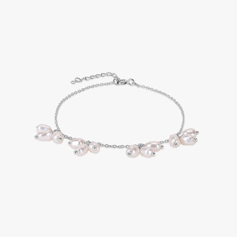 Iren Silver Pearl Bracelets