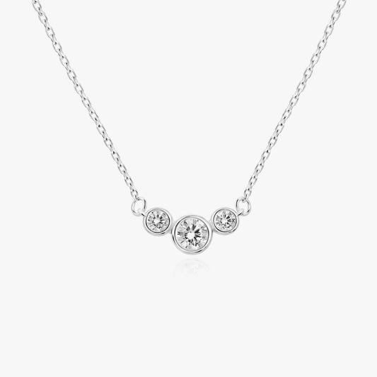Ara Silver Zirconia Necklace