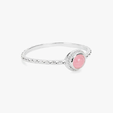 Toi Silver Quartz Adjustable Ring