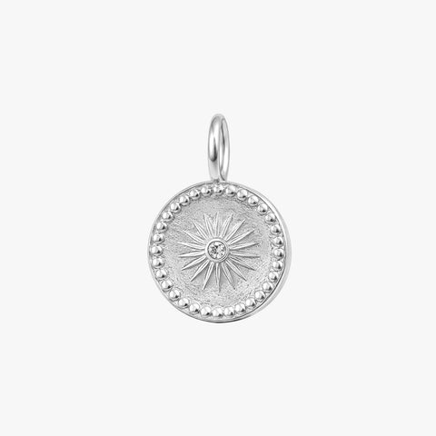 Kim Silver Crystal Pendant