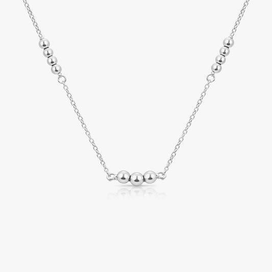 Anna Silver Beads Necklace