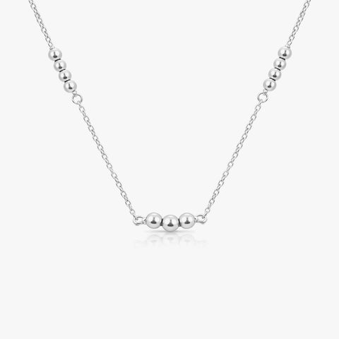 Anna Silver Beads Necklace