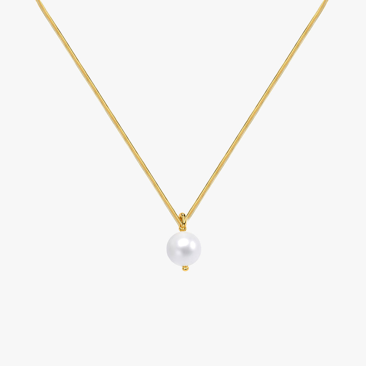 Zuri Silver Pearl Necklace