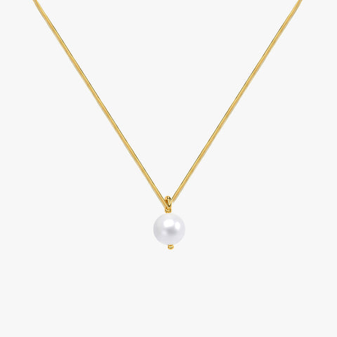 Zuri Silver Pearl Necklace