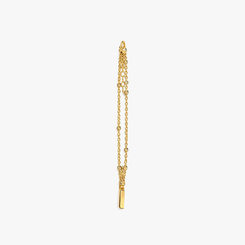 Iria Silver Anklet