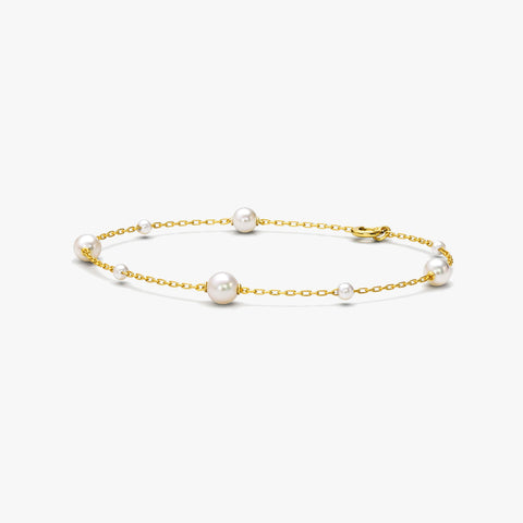Jiya Silver Pearl Bracelets
