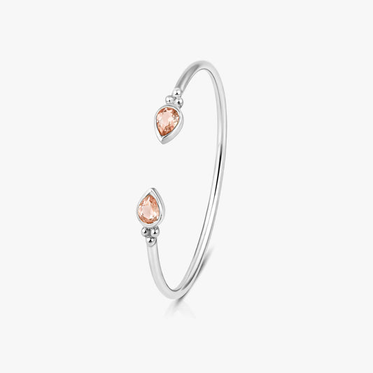 Sia Silver Quartz Bangle