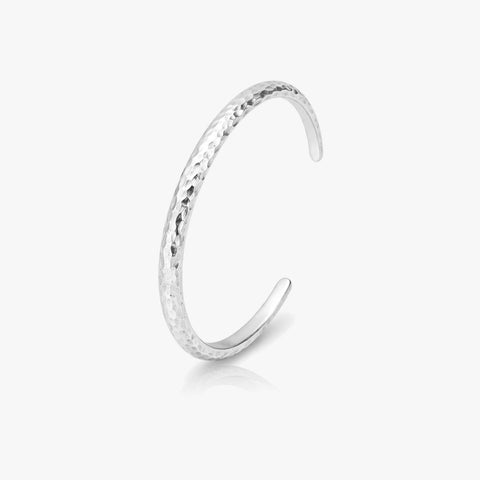 Anna Silver Cuff Bangle Bracelet