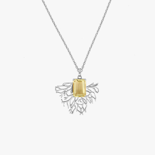 Lucy Silver Quartz Necklace