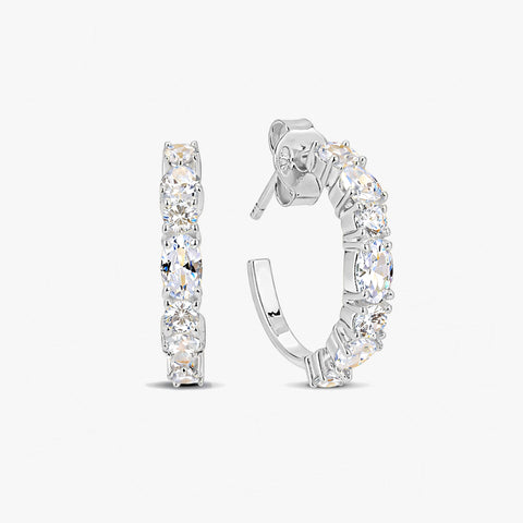 Jyra Silver Zirconia Earrings