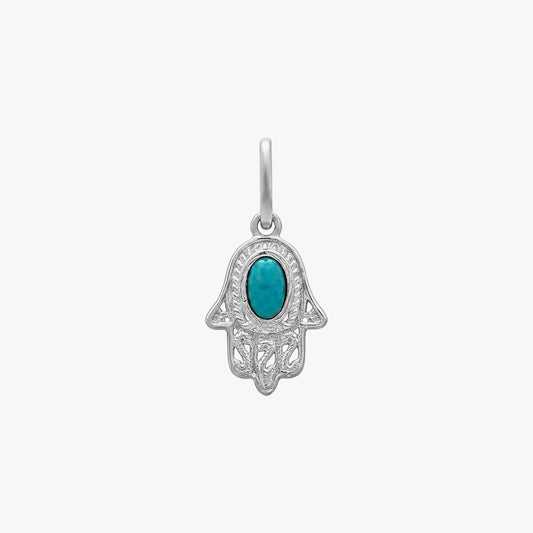 Lily Silver Turquoise Pendant
