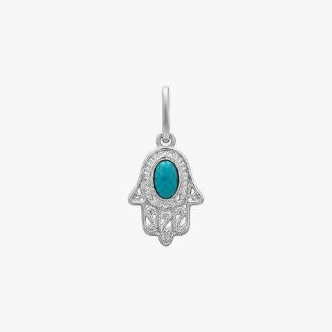 Lily Silver Turquoise Pendant
