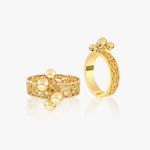 Myna Silver Toe Ring