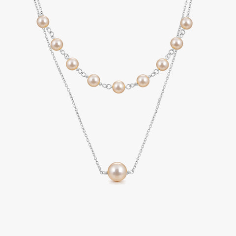 Seya Silver Pearl Necklace