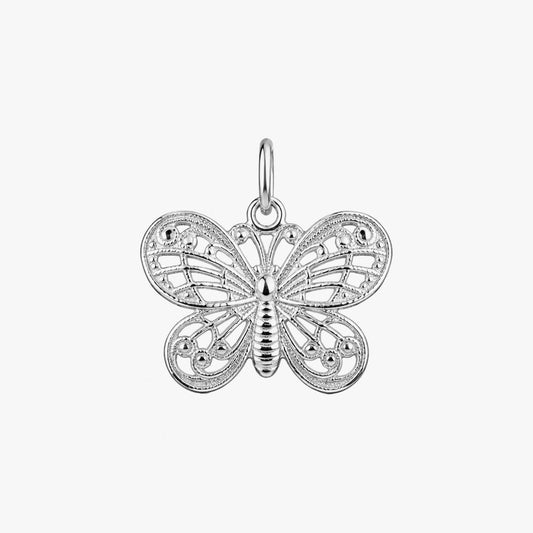 Ava Silver Butterfly Pendant