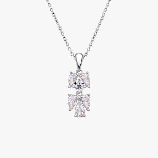 Nyra Silver Zirconia Necklace
