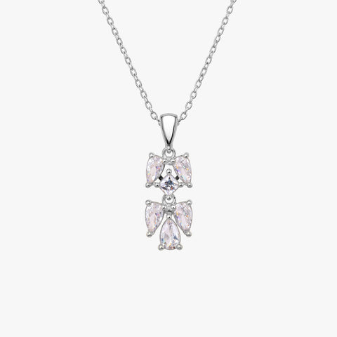 Nyra Silver Zirconia Necklace