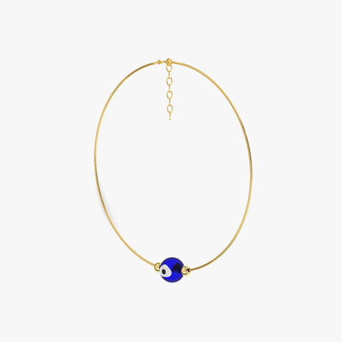 Nyra Silver Evil Eye Anklet